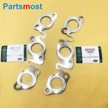 EXHAUST MANIFOLD GASKET FOR 2.7L 3.0L V6 DIESEL LAND ROVER DISCOVERY 3 LR4 RANGE ROVER SPORT VELAR JAGUAR XF XJ C2S30281 1336543