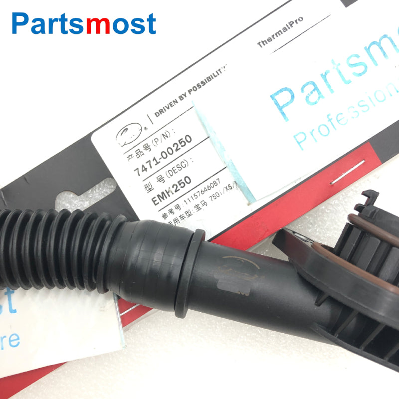 CRANKCASE VENT BREATHER HOSE KIT FOR BMW X5 X6 50iX 750i 750Li 750iX 750LiX 11157646086 11157646087 OR 11157575640 11157575641