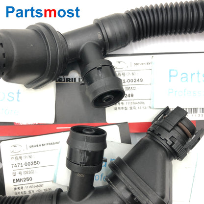 CRANKCASE VENT BREATHER HOSE KIT FOR BMW X5 X6 50iX 750i 750Li 750iX 750LiX 11157646086 11157646087 OR 11157575640 11157575641