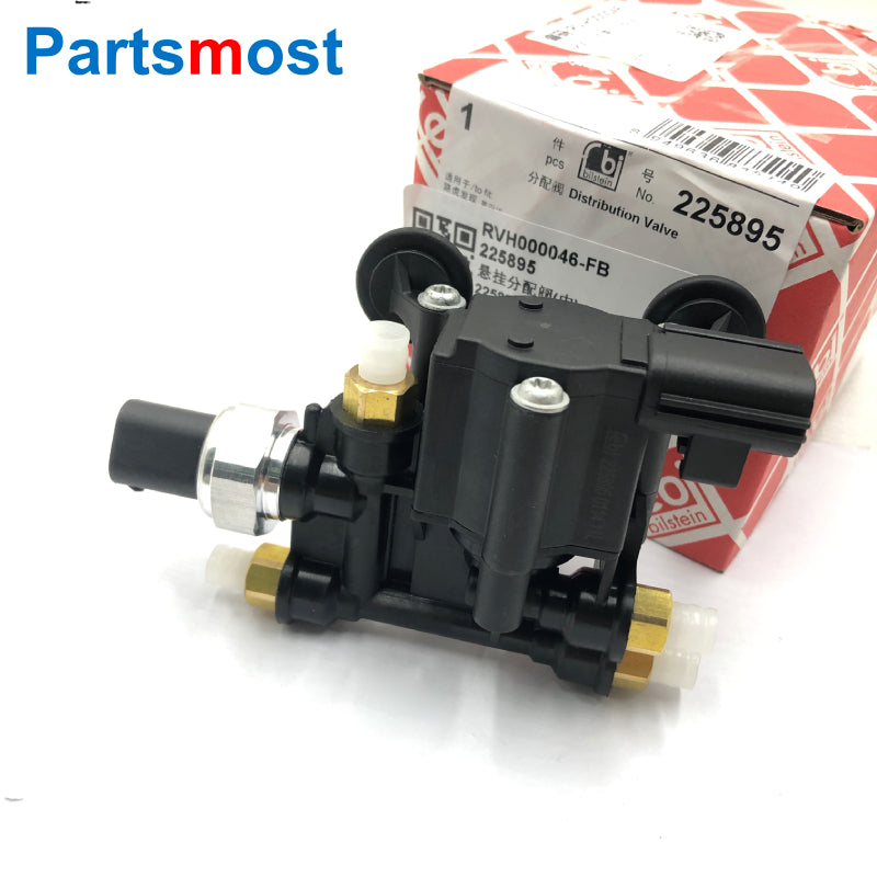 OEM febi AIR SUSPENSION TRANSFER RELIEF VALVE BLOCK OF RESERVOIR FOR LAND ROVER DISCOVERY LR3 LR4 RANGE ROVER SPORT RVH000046 RVH500070