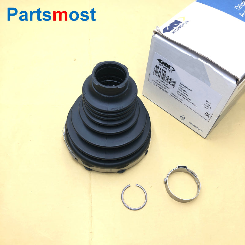Front Outer Inner CV Joint Boot Kit for Range Rover Evoque Discovery Sport RH Left Axle Boot GKN 36022 36178 LR025065 LR025066